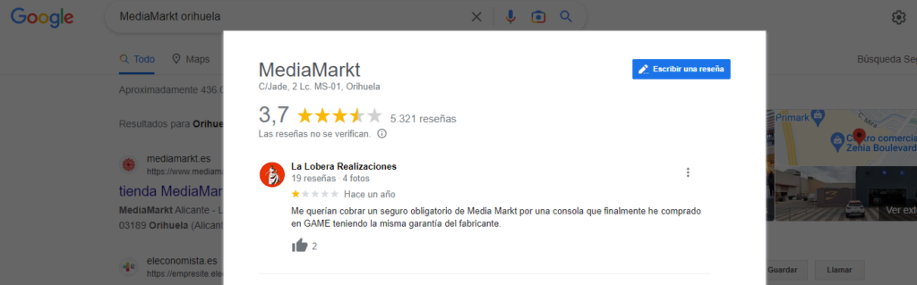 Seguro obligatorio de Media Markt por una consola | MediaMarkt Orihuela
