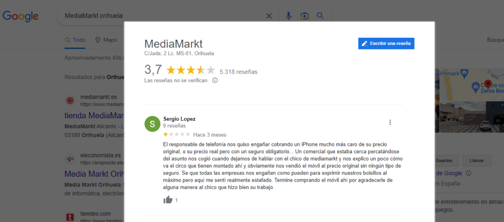 iPhone mucho más caro | MediaMarkt Orihuela